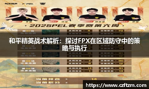 和平精英战术解析：探讨FPX在区域防守中的策略与执行